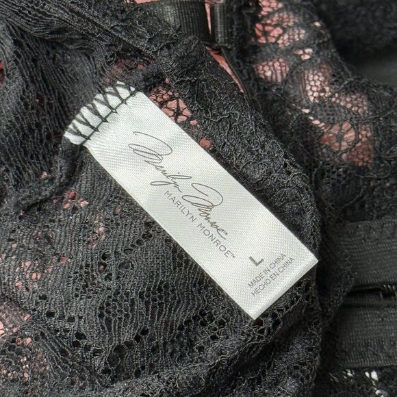 NWT Four Piece Marilyn Monroe Bra and Panties Mix and Match 36C Black Pink Heart - Picture 7 of 9